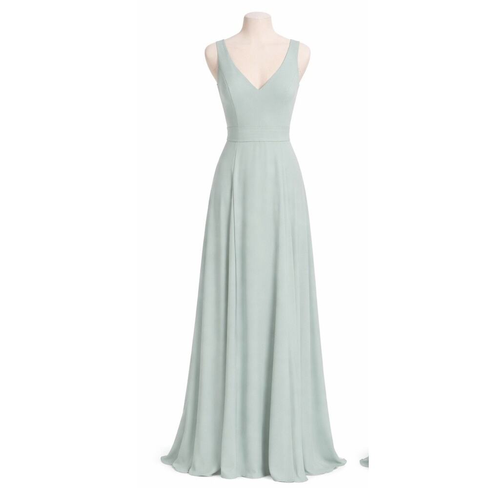 Show Me Your Mumu NEW Medium Jenn Maxi Bridesmaid Dress Silver Sage NWT